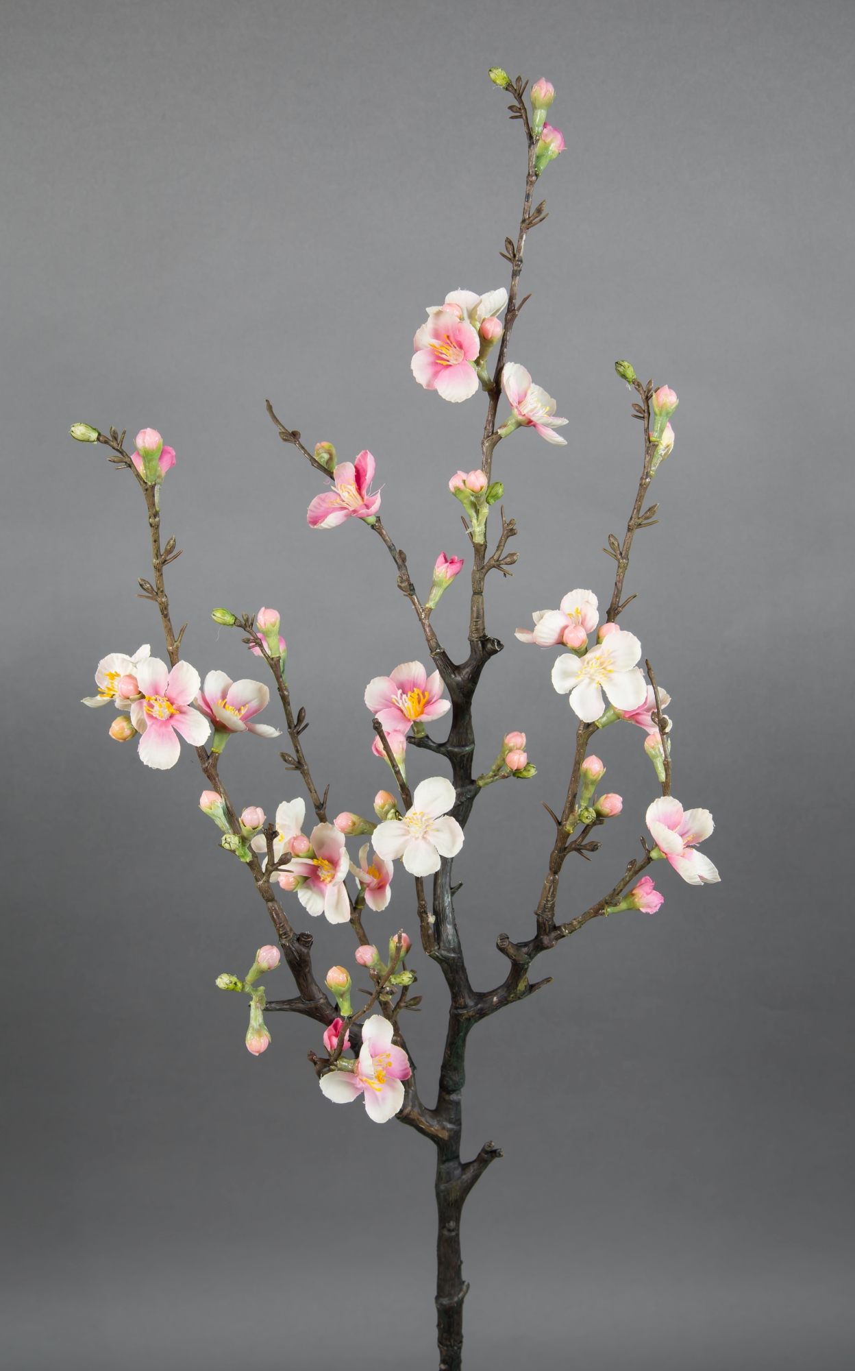 Kirschblütenzweig / Ast 75x30cm rosa-creme GA Kunstblumen Seidenblumen künstliche Kirschblüten