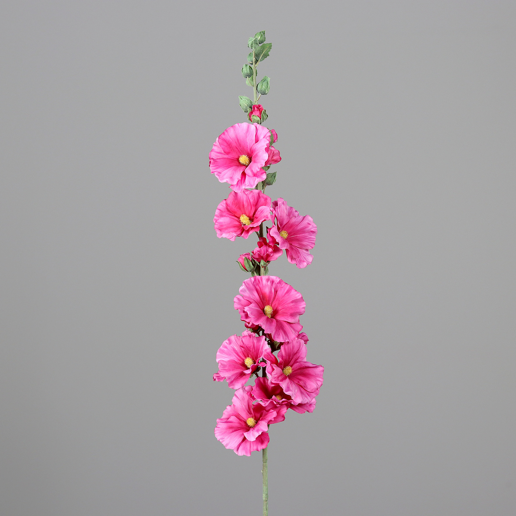 Malve 115cm rosa-pink DP Kunstblumen Seidenblumen künstliche Malva sylvestris Käsepappel Rosspappel Zweige Blumen