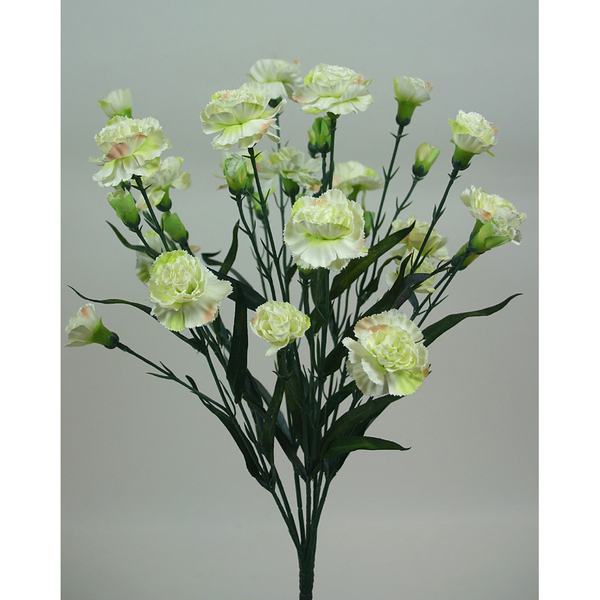 Trossnelkenbusch 50cm creme DP Kunstblumen künstliche Nelken Trossnelken Nelke Blumen
