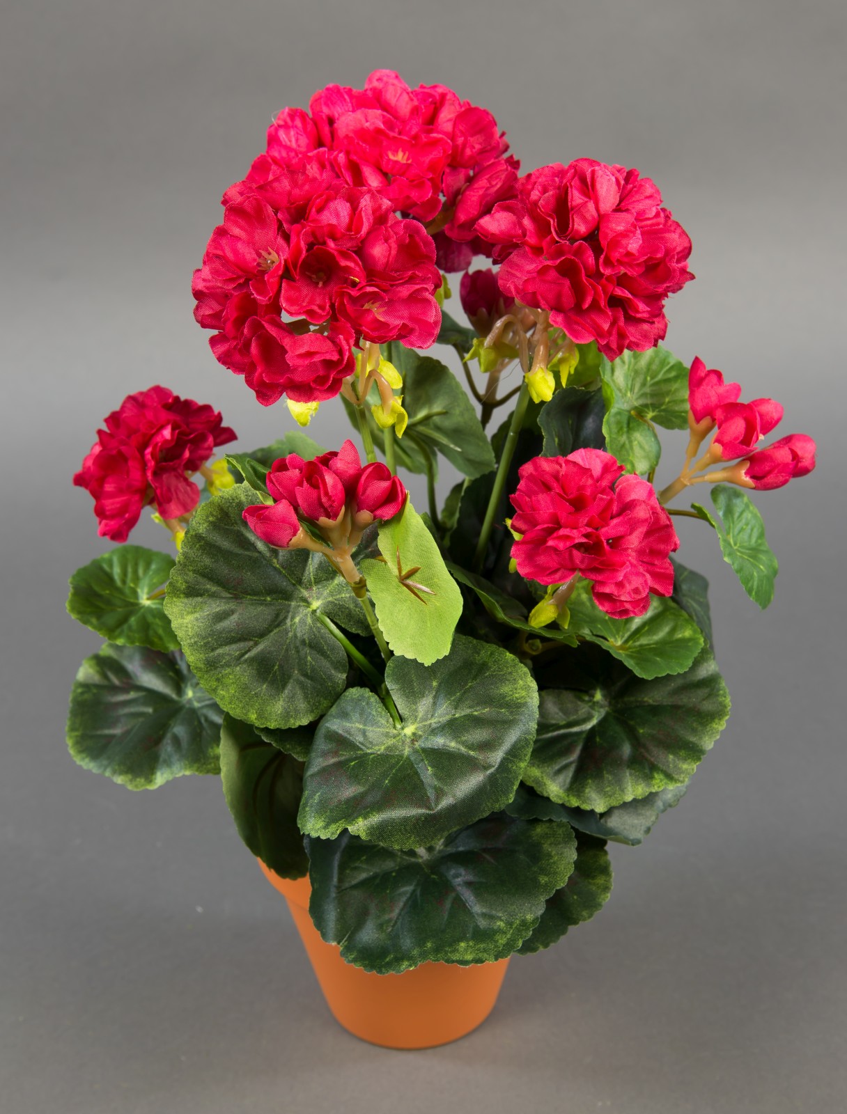 Geranie 36cm fuchsia-pink -ohne Topf- LM Kunstpflanzen künstliche Blumen Pflanzen Kunstblumen