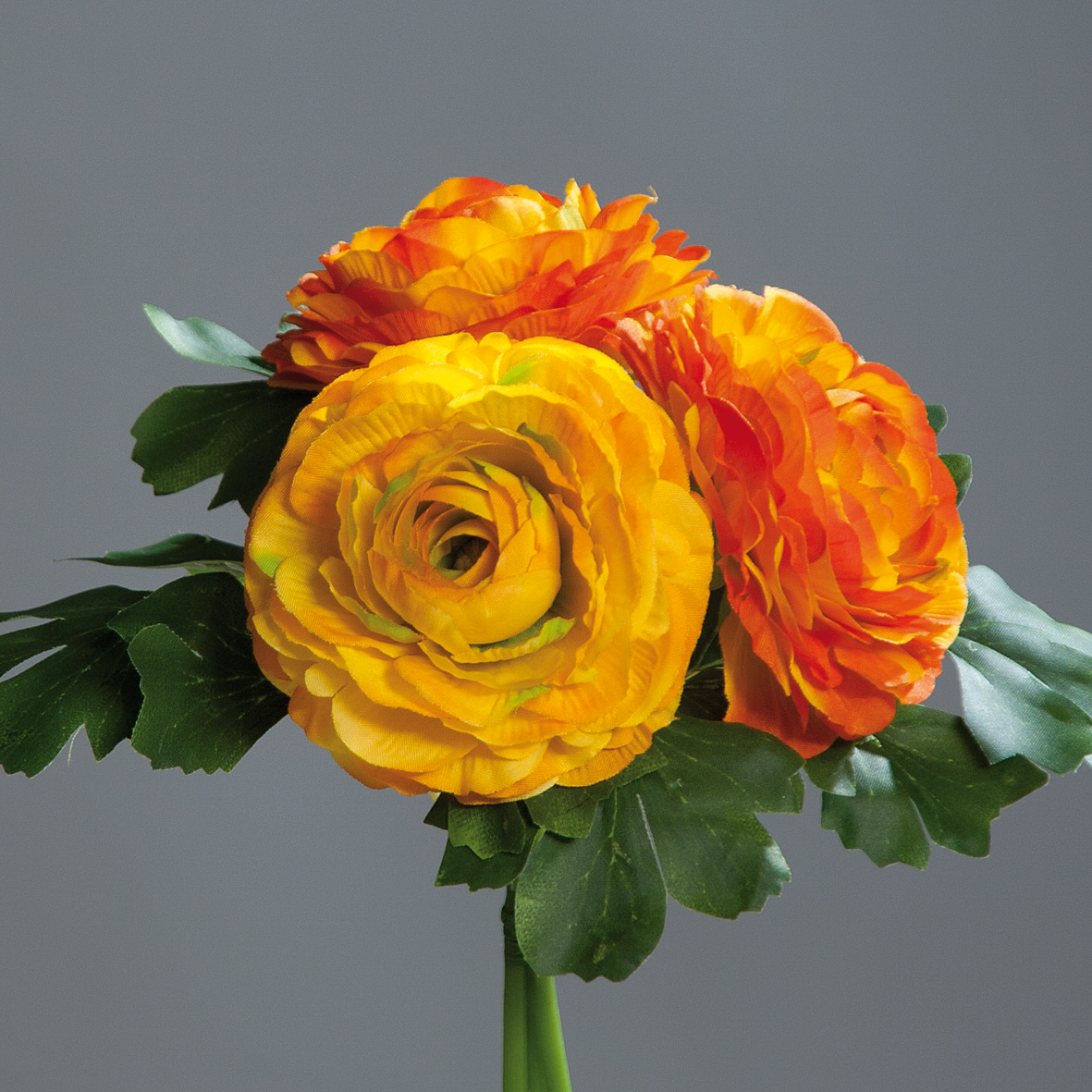 Ranunkelbouquet 20cm orange DP Kunstblumen künstliche Ranunkel Blumen künstlicher Strauß Ranunkelstr