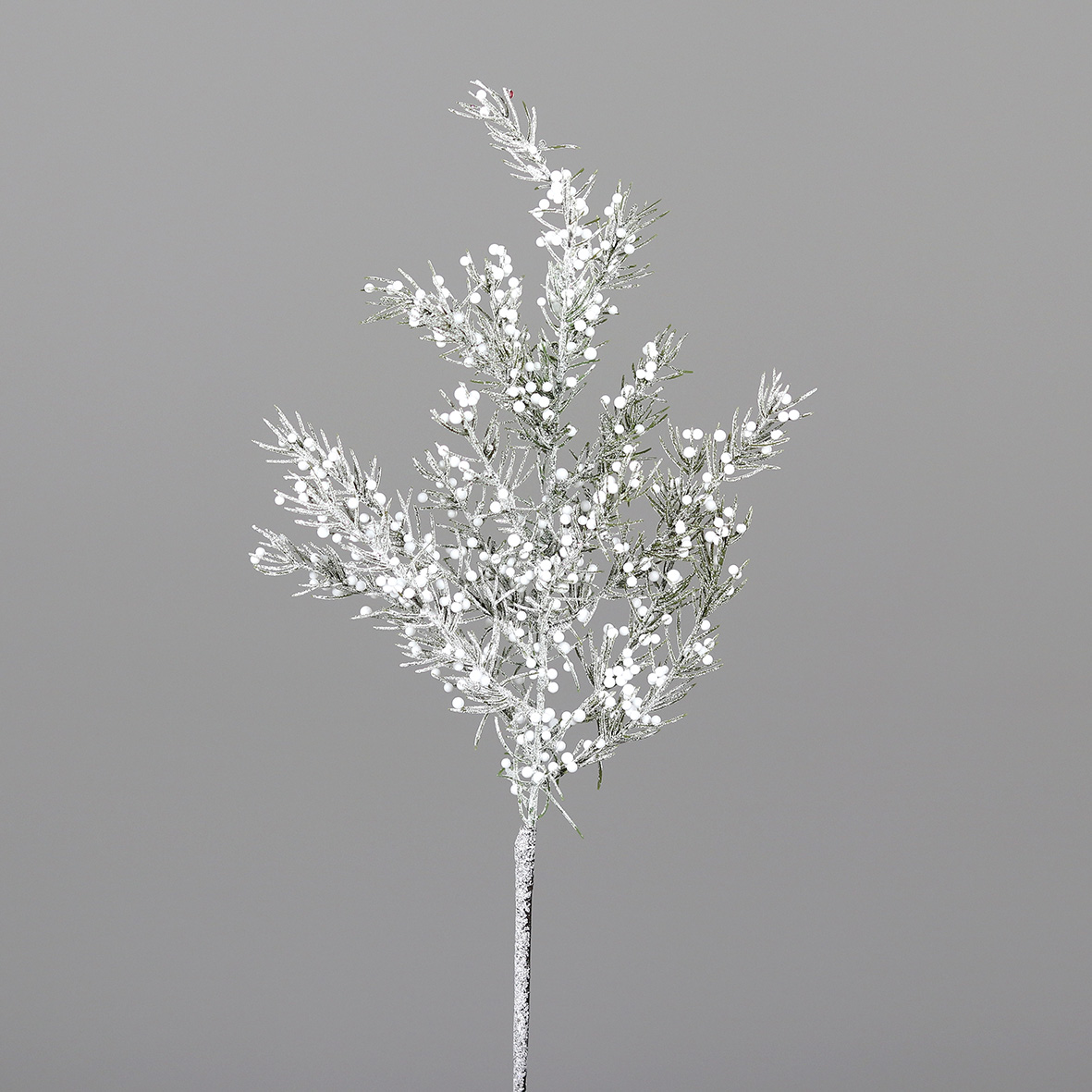 Kiefernzweig mit weißen Beeren 70cm DP Kunstpflanzen Tannenzweig künstliche Kiefer