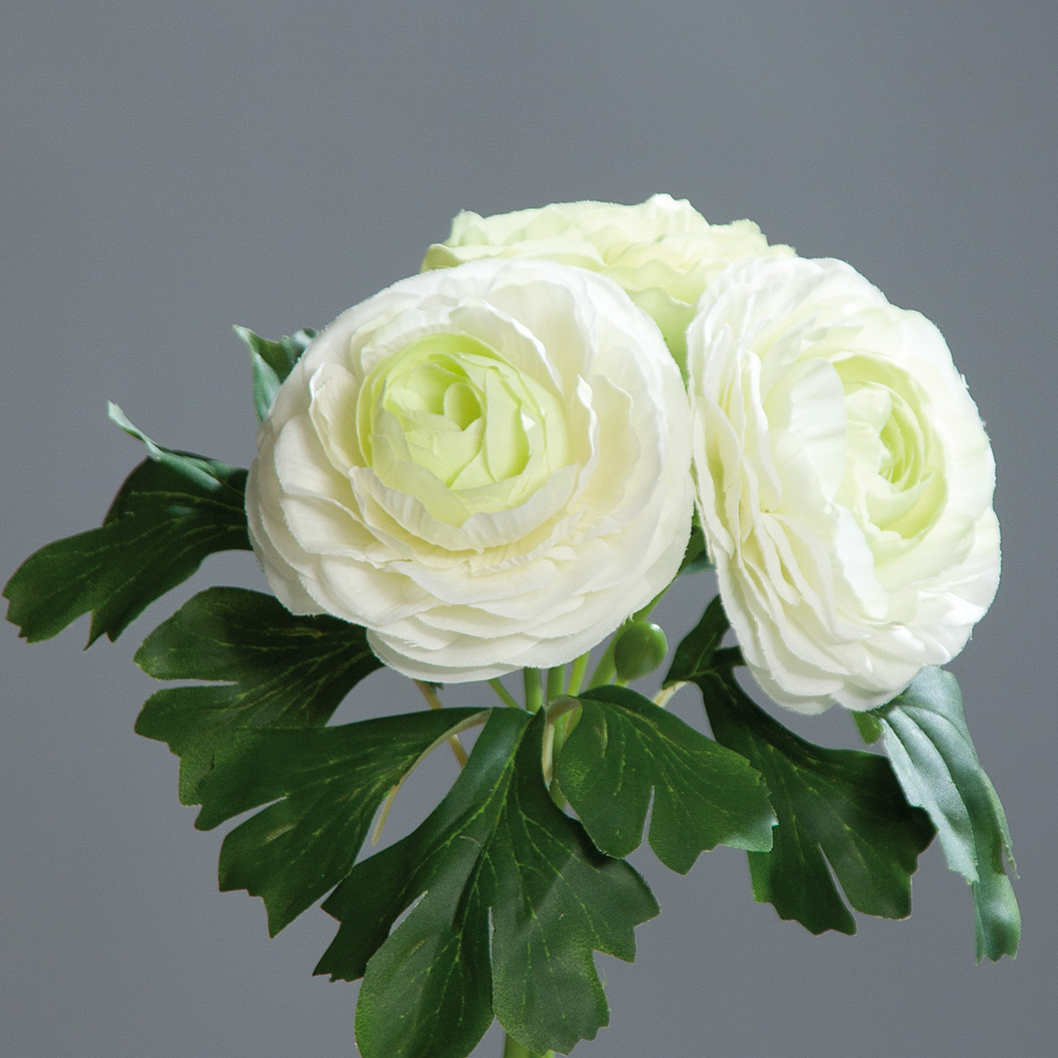 Ranunkelbouquet 20cm weiß DP Kunstblumen künstliche Ranunkel Blumen künstlicher Strauß