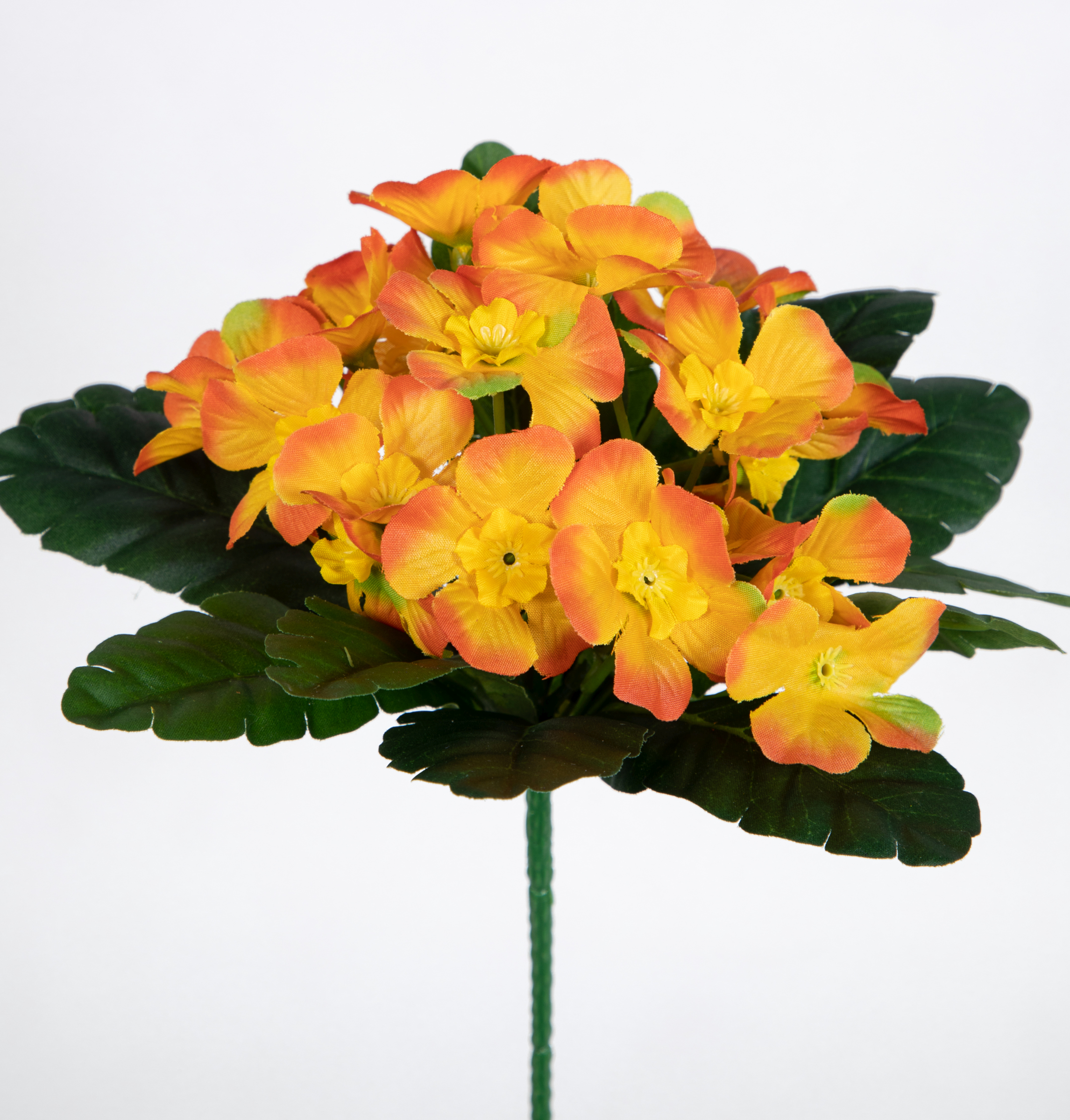 Primelbusch 24x22cm orange mit 20 Blüten PM Kunstblume Kunstpflanze künstliche Primel Schlüsselblume