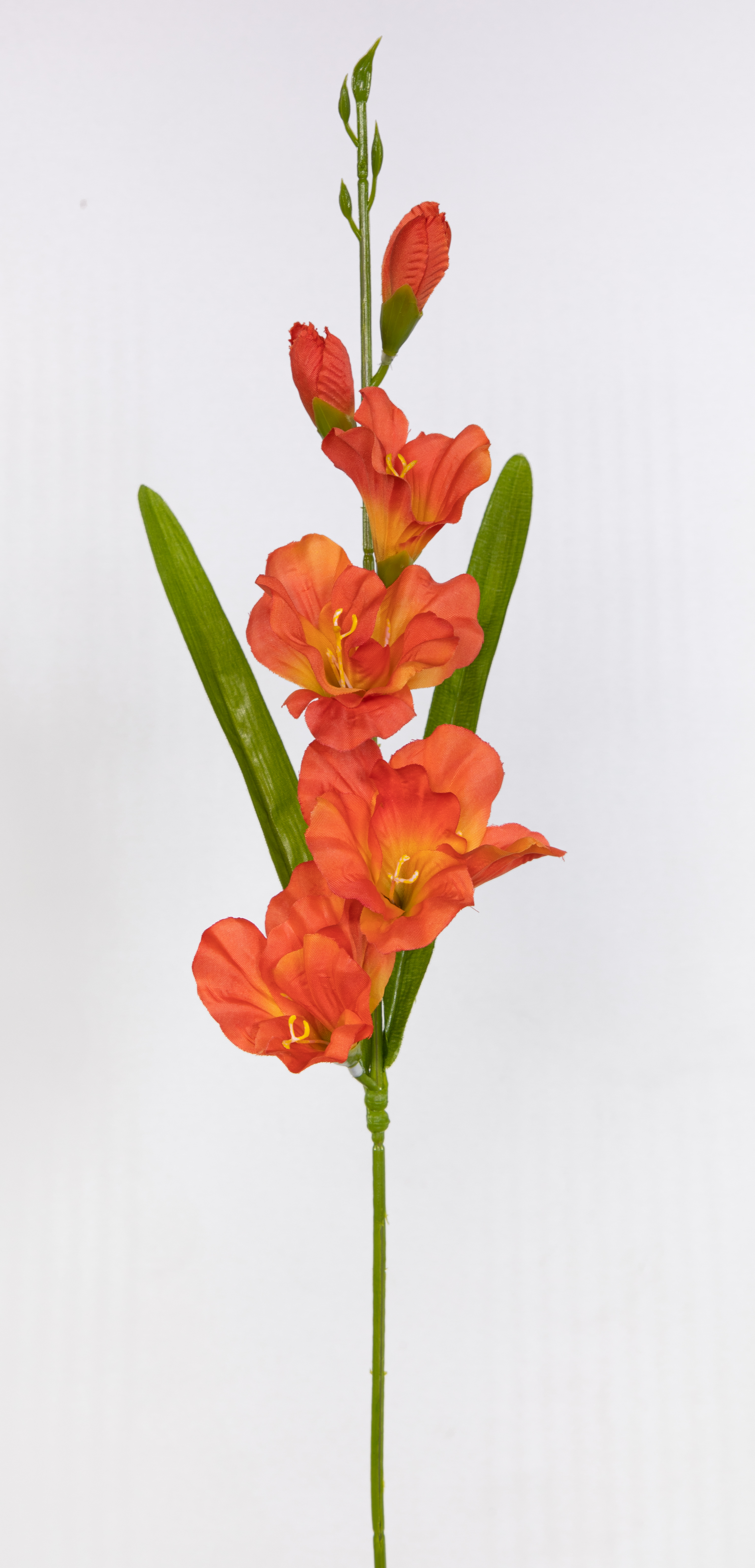 Gladiole 60cm orange FT Kunstblumen künstliche Schwertblume Blumen