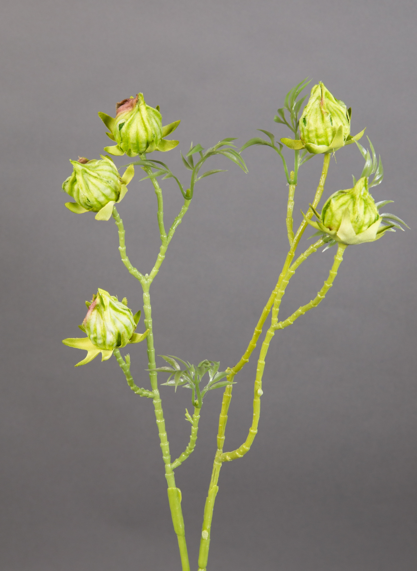 Hibiskuszweig 56cm grün LM Kunstblumen künstliche Blumen künstlicher Hibiskus Eibisch Eibis