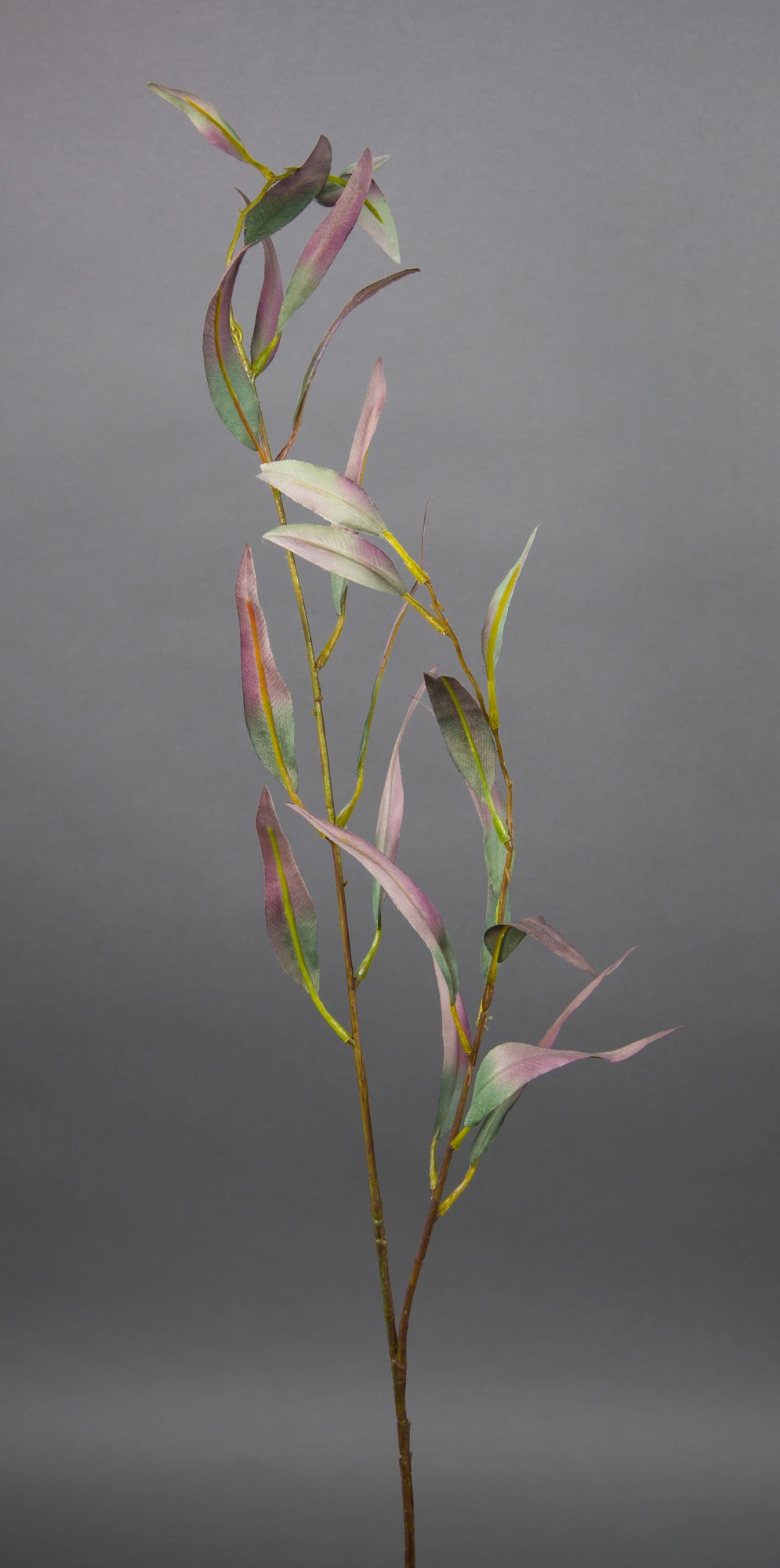 künstliche Eukalyptus Eukalyptuszweig DP 90cm grün-rosa Zweige Kunstzweig Kunstpflanzen künstlicher