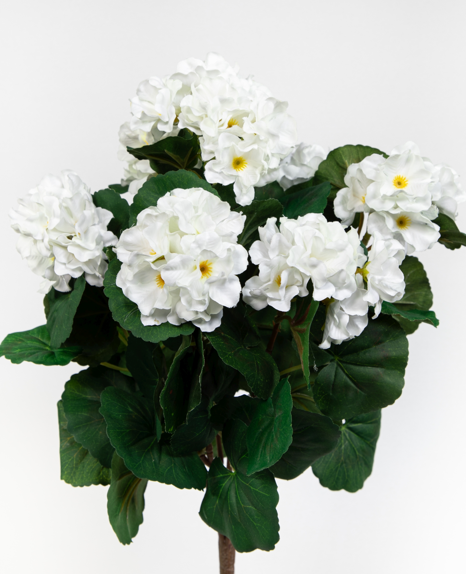 Geranie 38cm weiß -ohne Topf- ZF Kunstpflanzen künstliche Blumen Pflanzen Kunstblumen