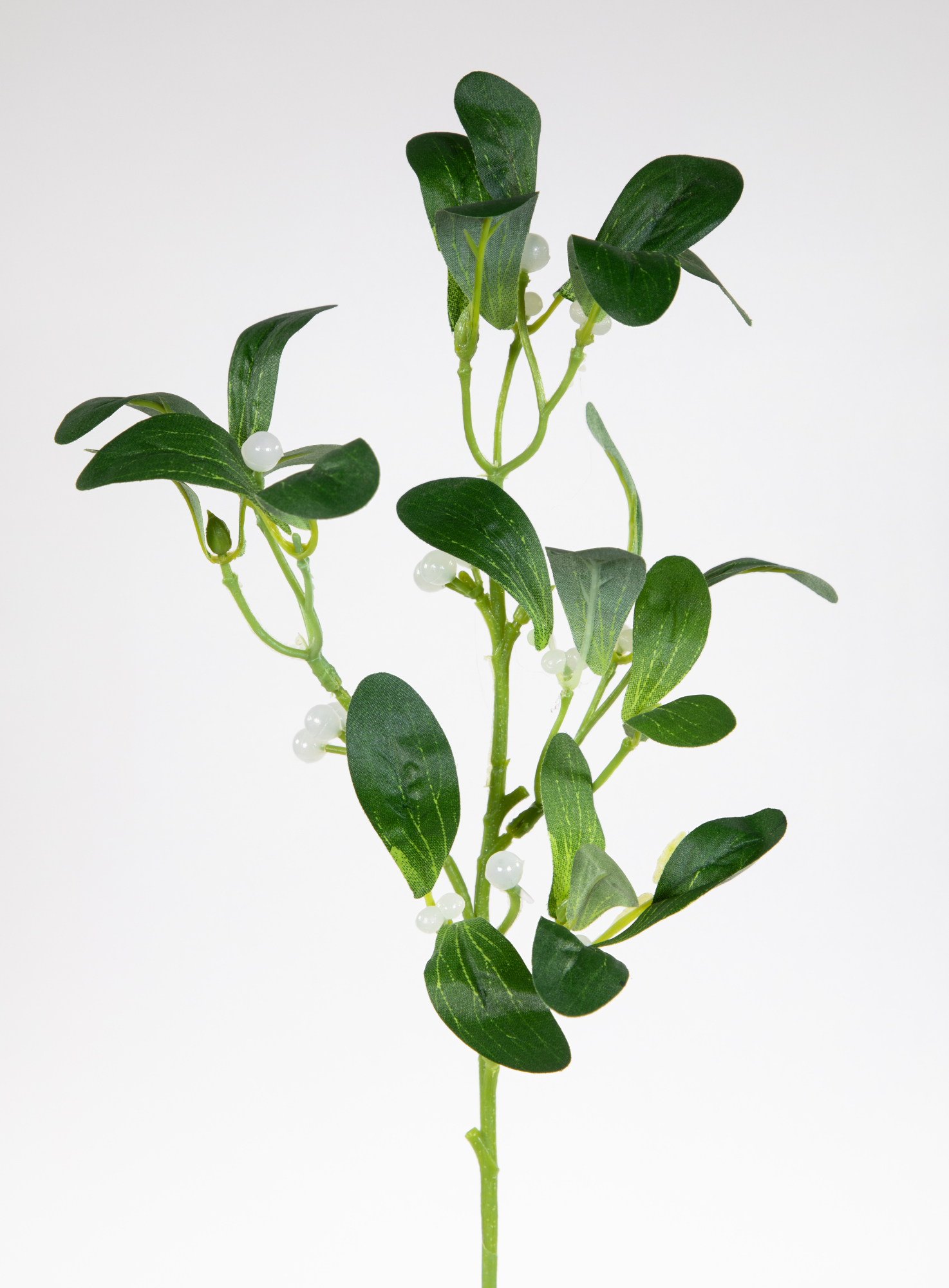 Mistelzweig 38cm PM künstlicher Zweig Mistel Kunstpflanzen Kunstblumen