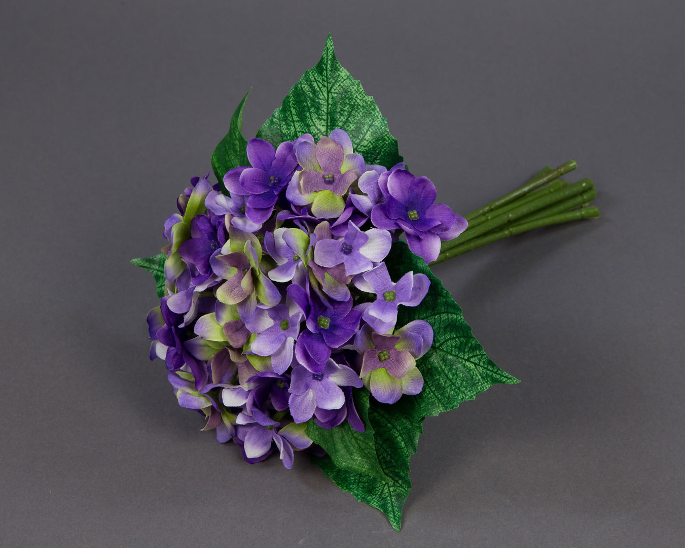 Hortensienstrauß / Hortensienbouquet 24cm lila PF Kunstblumen künstlicher Strauß Seidenblumen