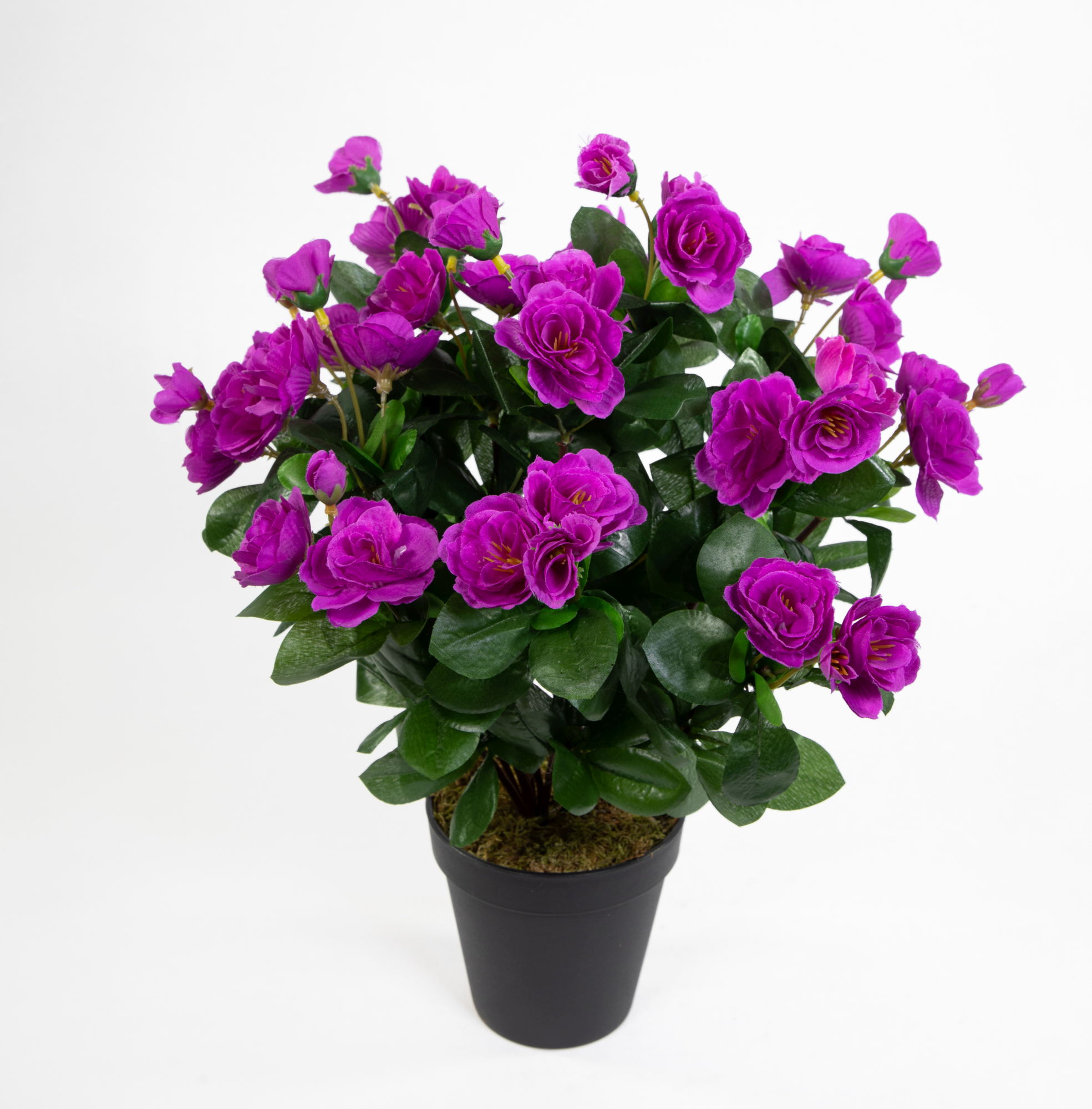 Azalee 40cm purple im Topf ZF Kunstpflanzen Kunstblumen künstliche Blumen