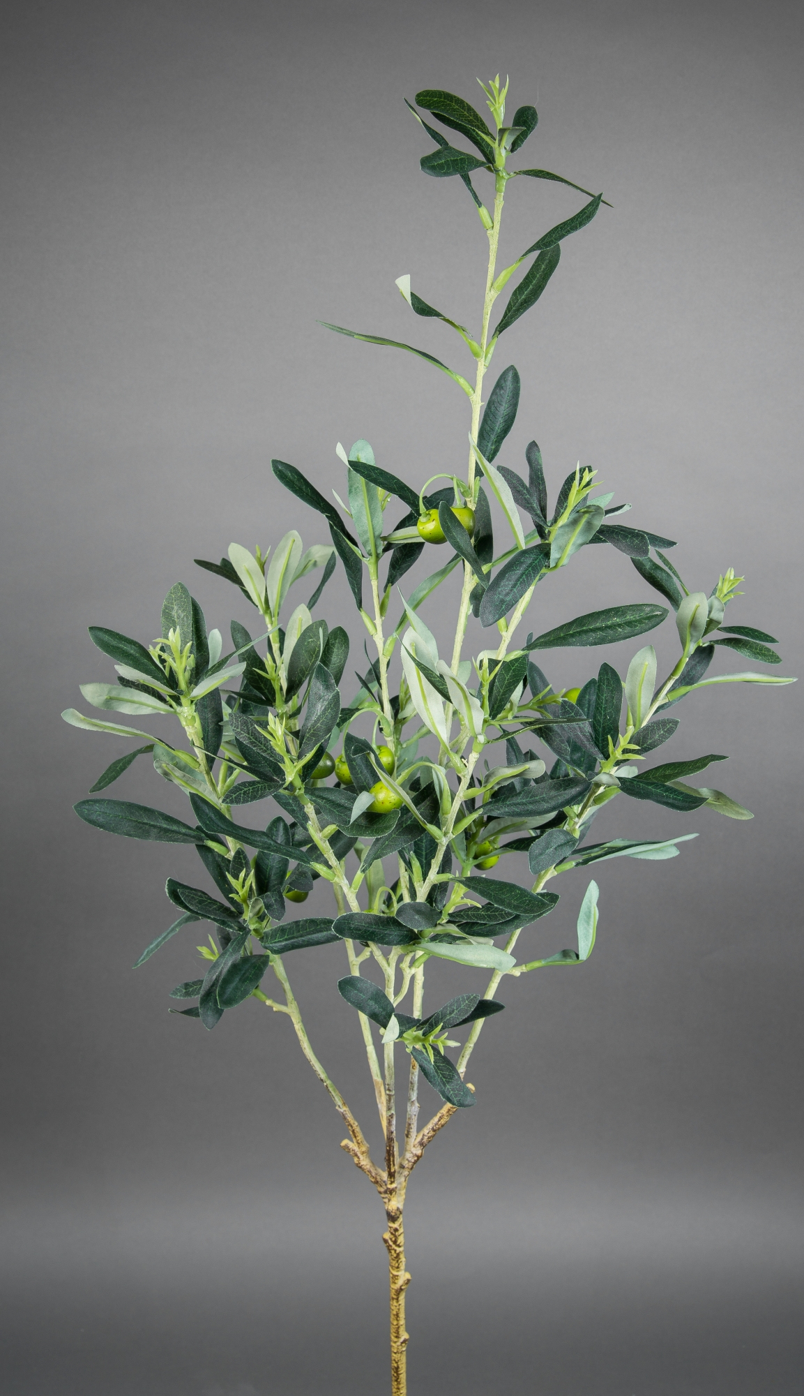 Großer Olivenzweig / Olivenast 80x35cm PM künstlicher Olivenast Zweig Ast Kunstpflanzen
