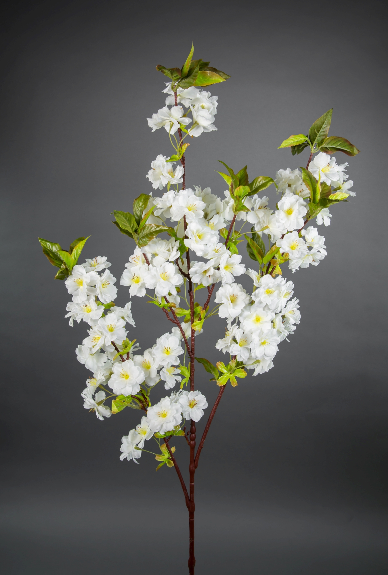 weiß künstliche Seidenblumen Kunstblumen 105cm Blumen Kirschblütenzweig Zweige ZF Kirschblüten