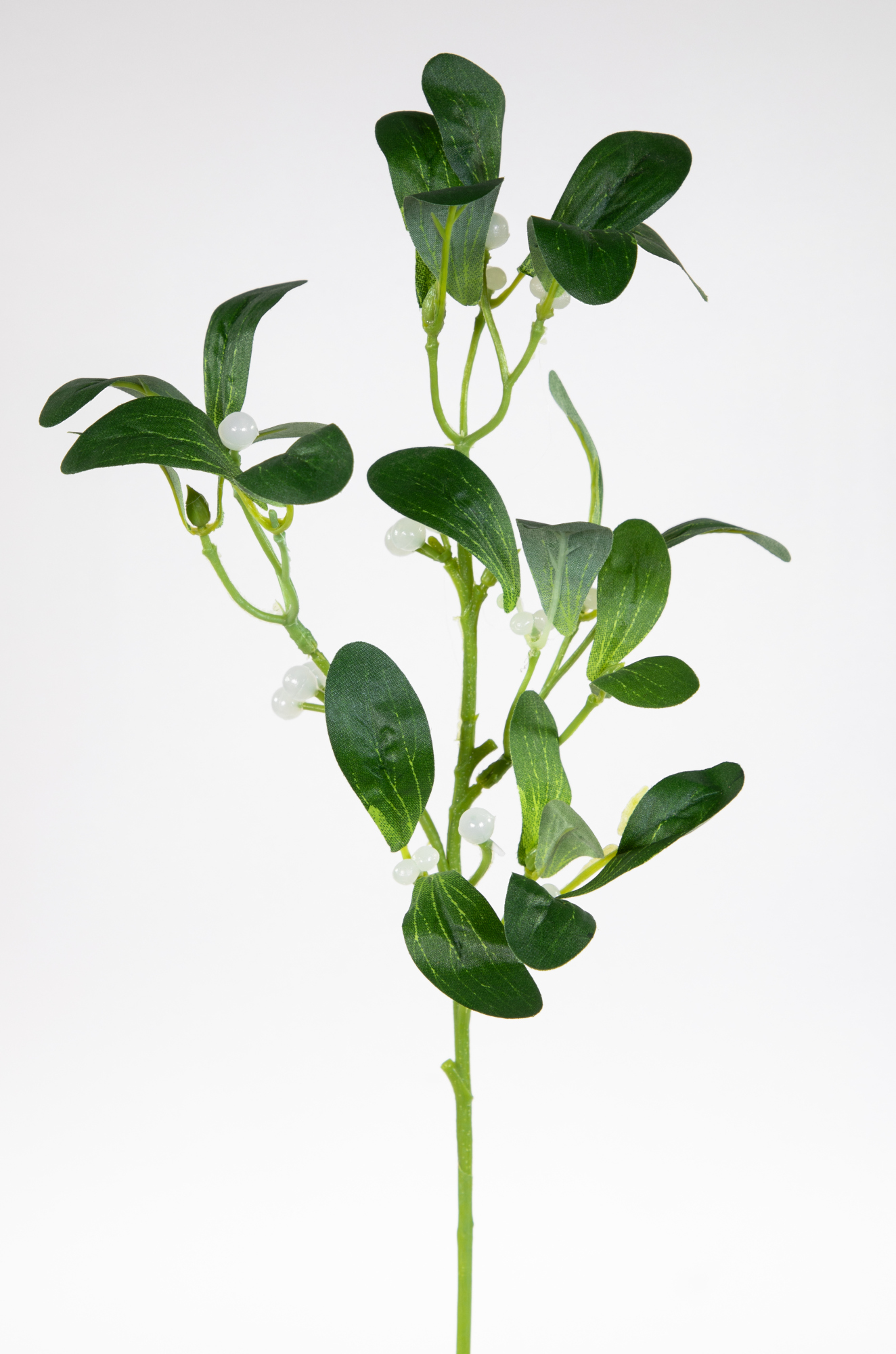 12 Stück - Mistelzweig 38cm PM künstlicher Zweig Mistel Kunstpflanzen Kunstblumen