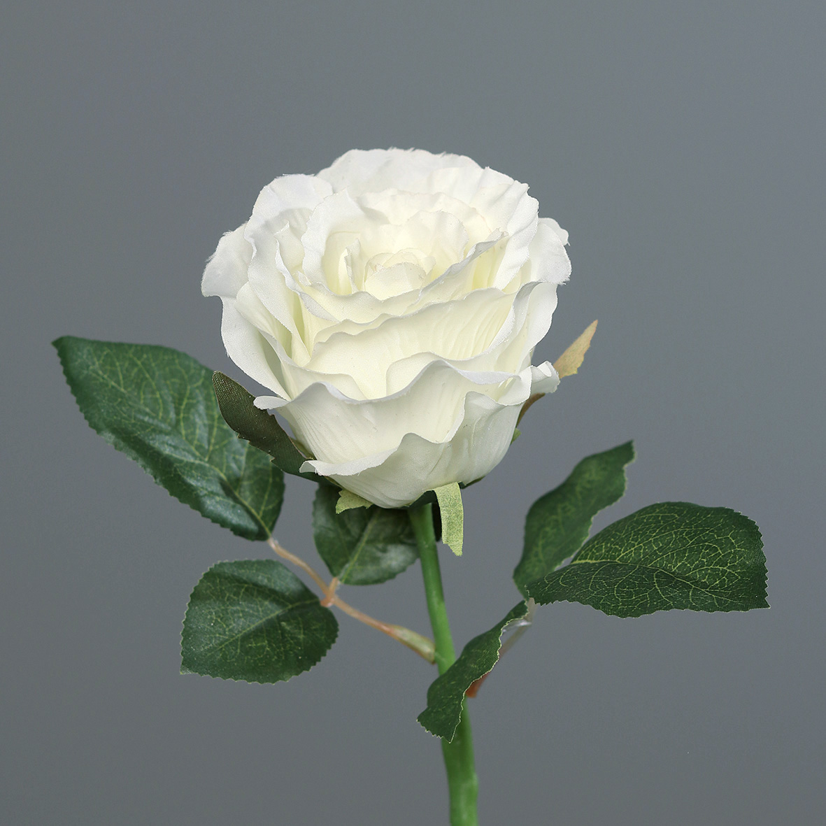 Rose 30cm weiß DP Kunstblumen künstliche Blumen