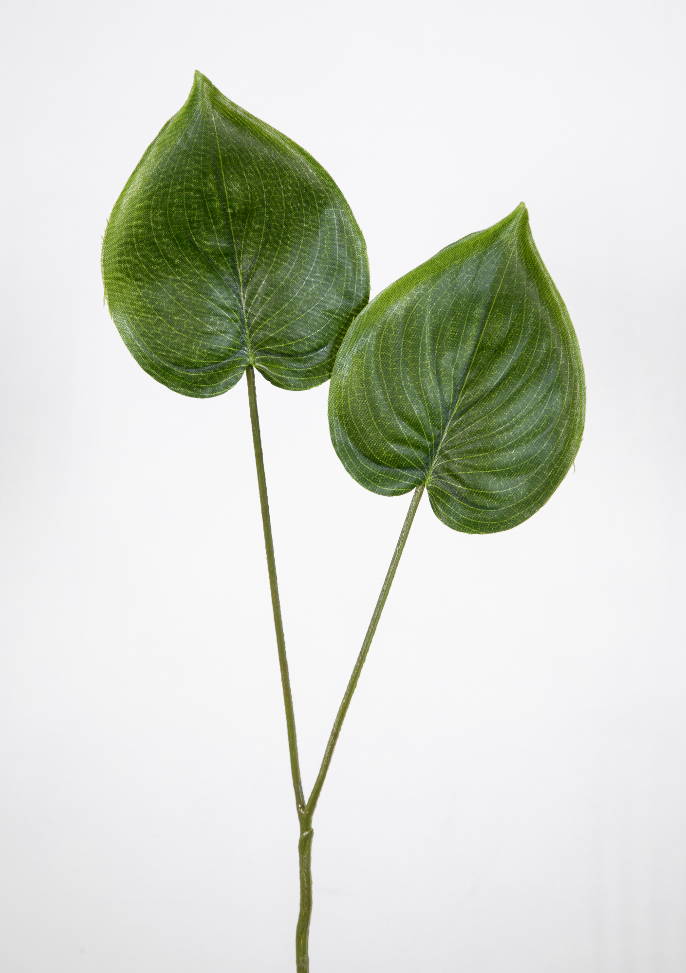 12 Stück Blattzweig Philo mit 2 Blättern 48cm OG künstlicher Zweig Ast Blatt Kunstpflanzen