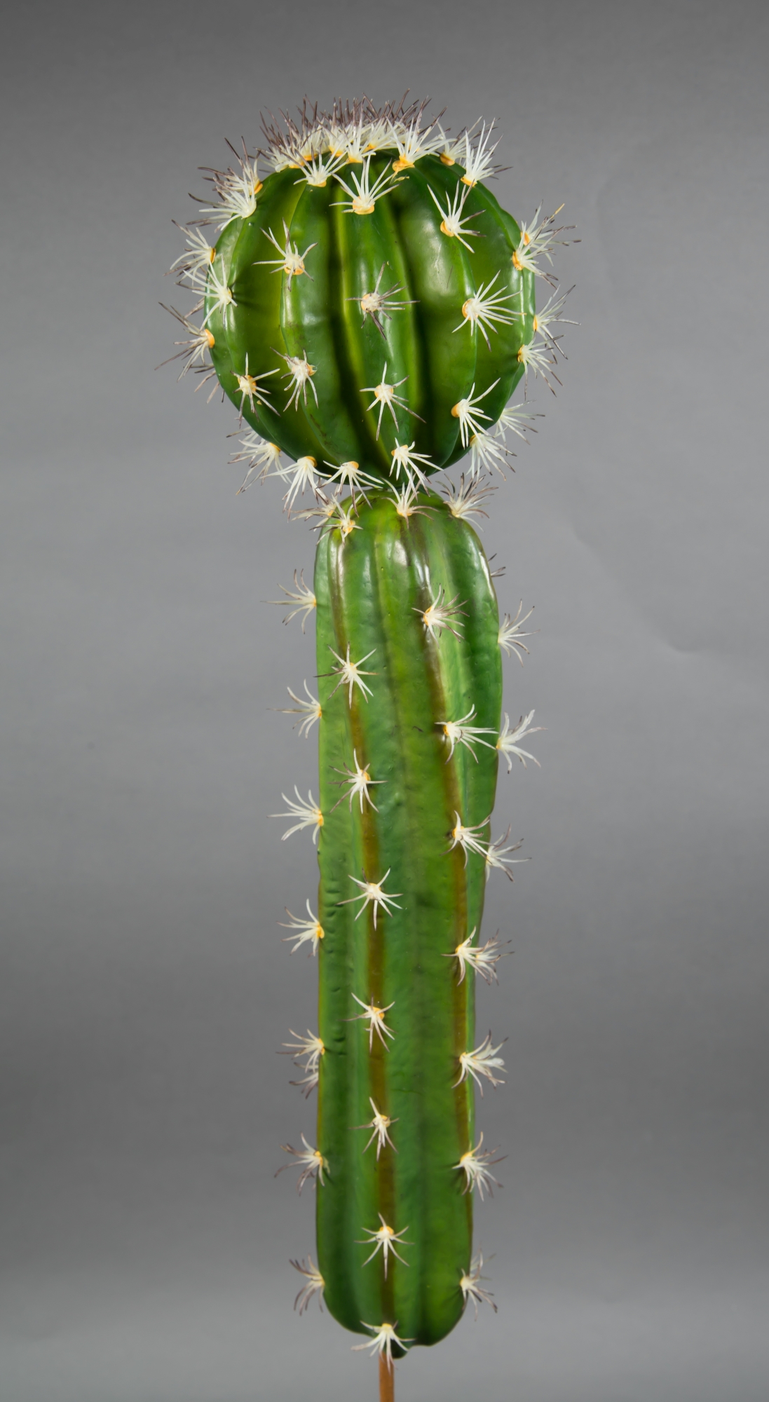 Kugelkaktus 50cm -ohne Topf- GA Kakteen Kunstpflanzen künstlicher Kaktus