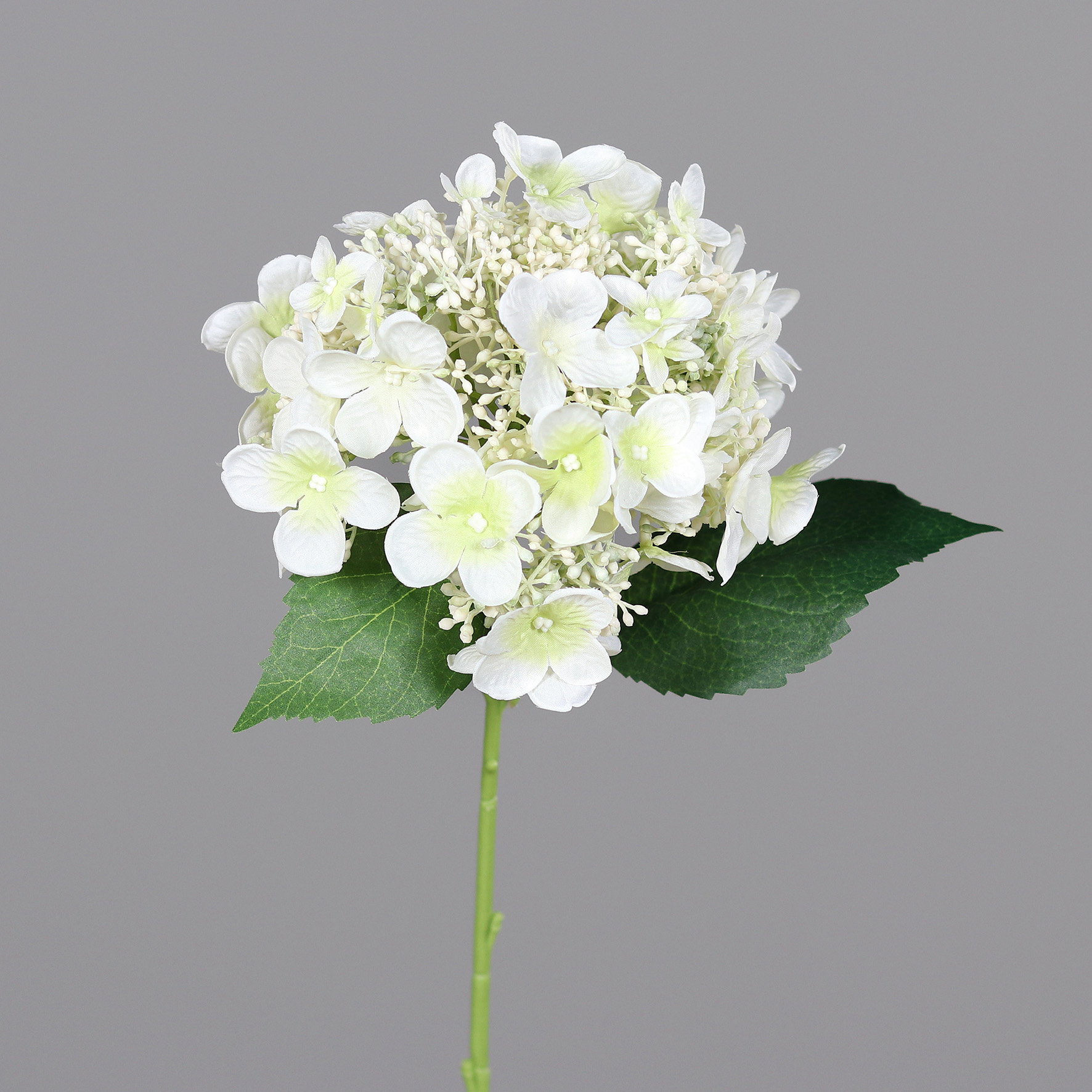 Hortensie 32cm weiß DP Kunstlbumen künstliche Blumen Hortensien Hydrangea