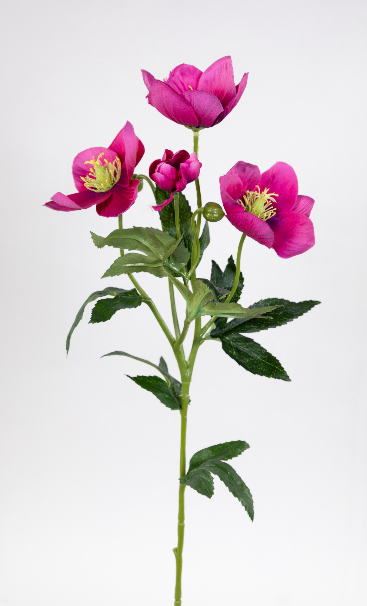 Christrose 62cm rosa-pink PM Kunstblumen künstliche Christrose Blumen Helleborus