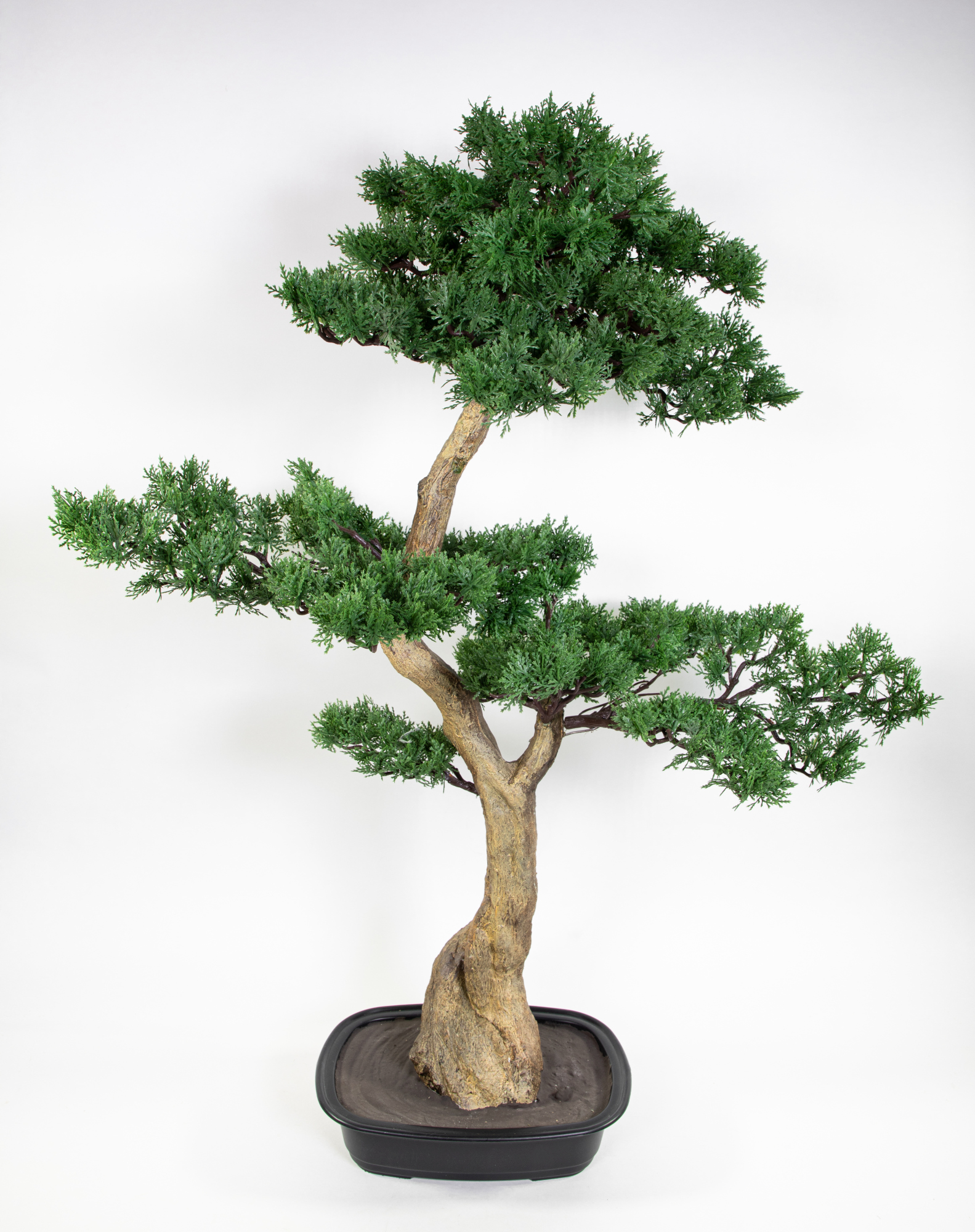 Bonsai Japanische Zeder 100x75cm GA künstlicher Baum Kunstbaum Dekobaum Kunstpflanzen