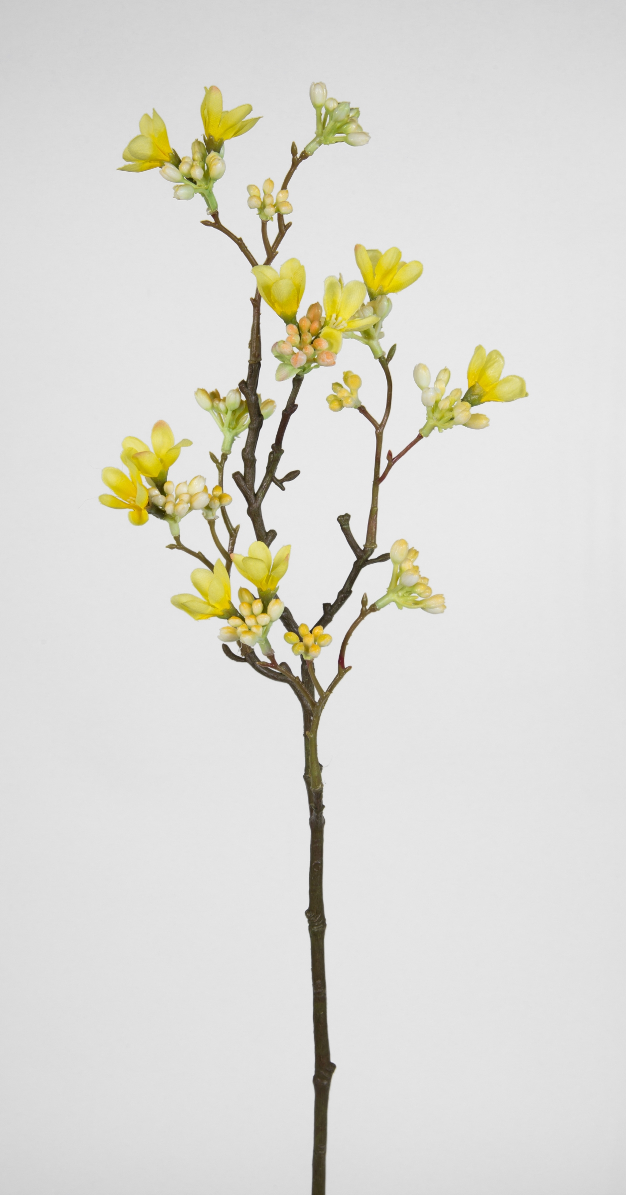Quittenzweig / Quittenast 52cm gelb GA Kunstblumen künstliche Blumen Quitten Zweige