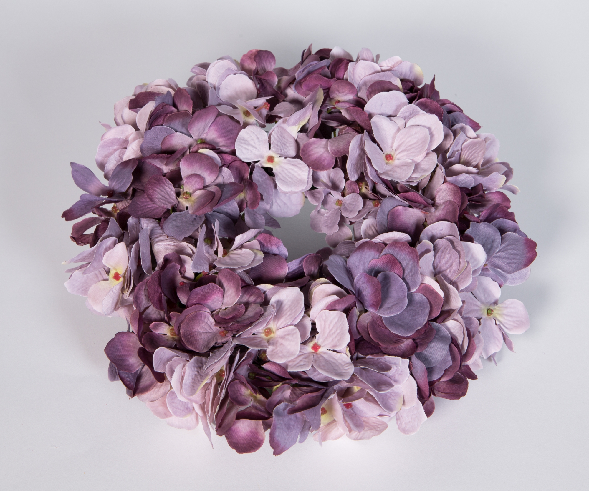 Hortensienkranz 32cm lila-mauve (pastell) JA künstlicher Kranz künstliche Hortensien