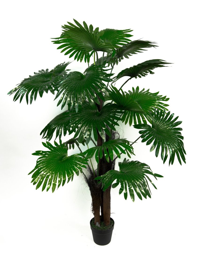 Fächerpalme Real Touch 140cm ZJ künstliche Pflanzen Palmen Palme Kunstpalmen Kunstpflanzen Dekopalme