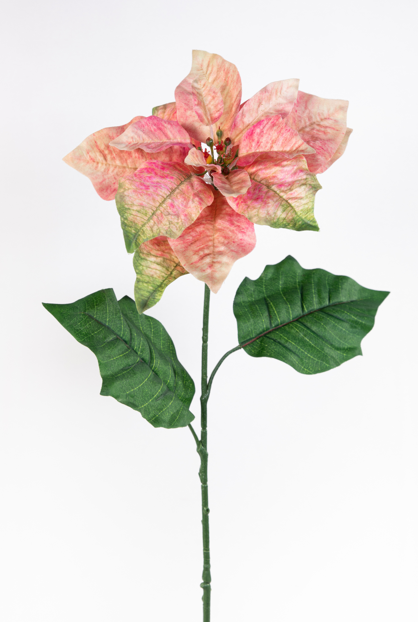 Weihnachtsstern 70cm rosa LM Kunstblumen künstliche Blumen Poinsettie künstlicher Weihnachtsstern