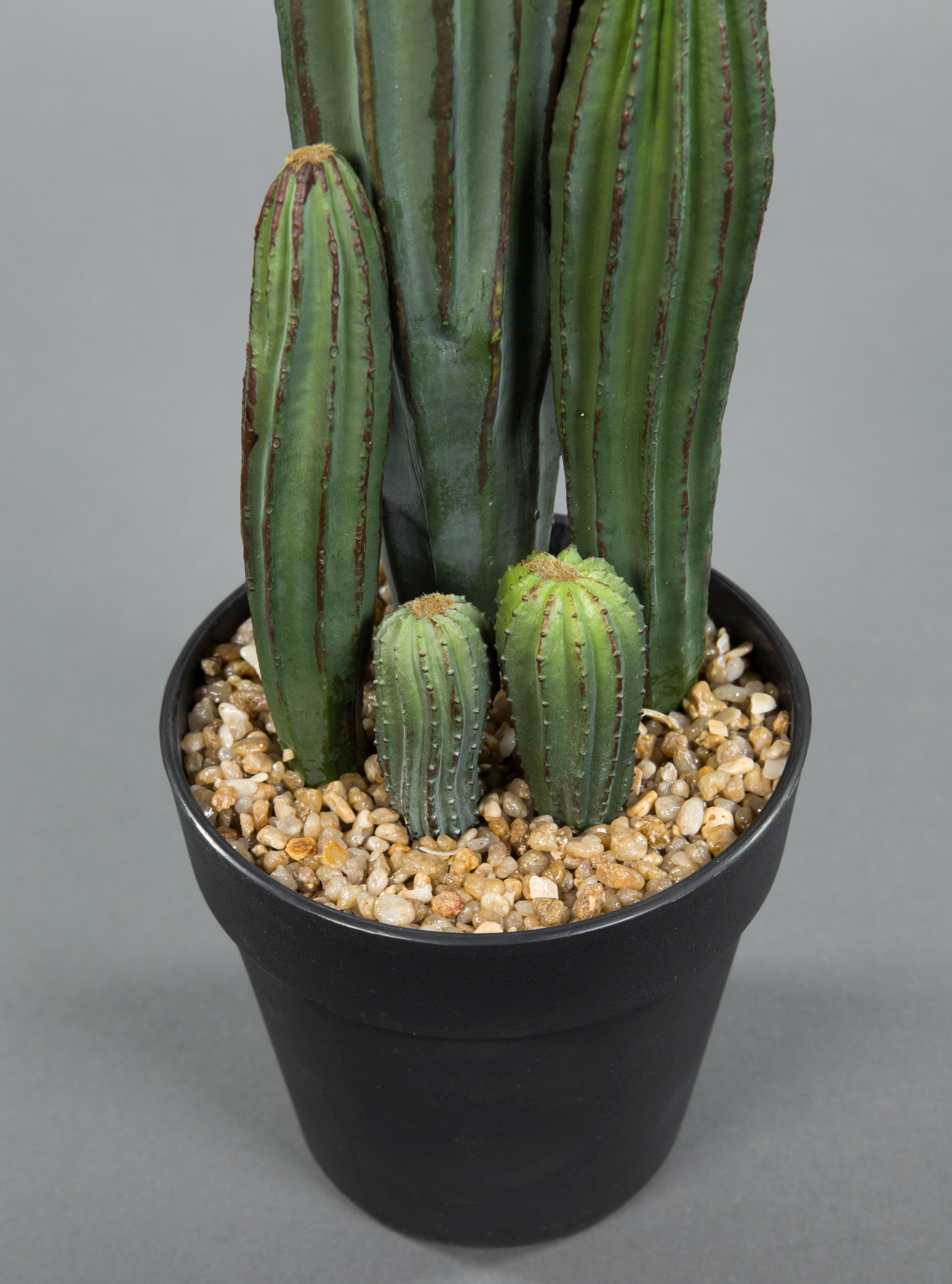 künstlicher im Topf künstliche 36cm Kaktus JA Kunstpflanzen Kakteen Pflanzen Säulenkaktus