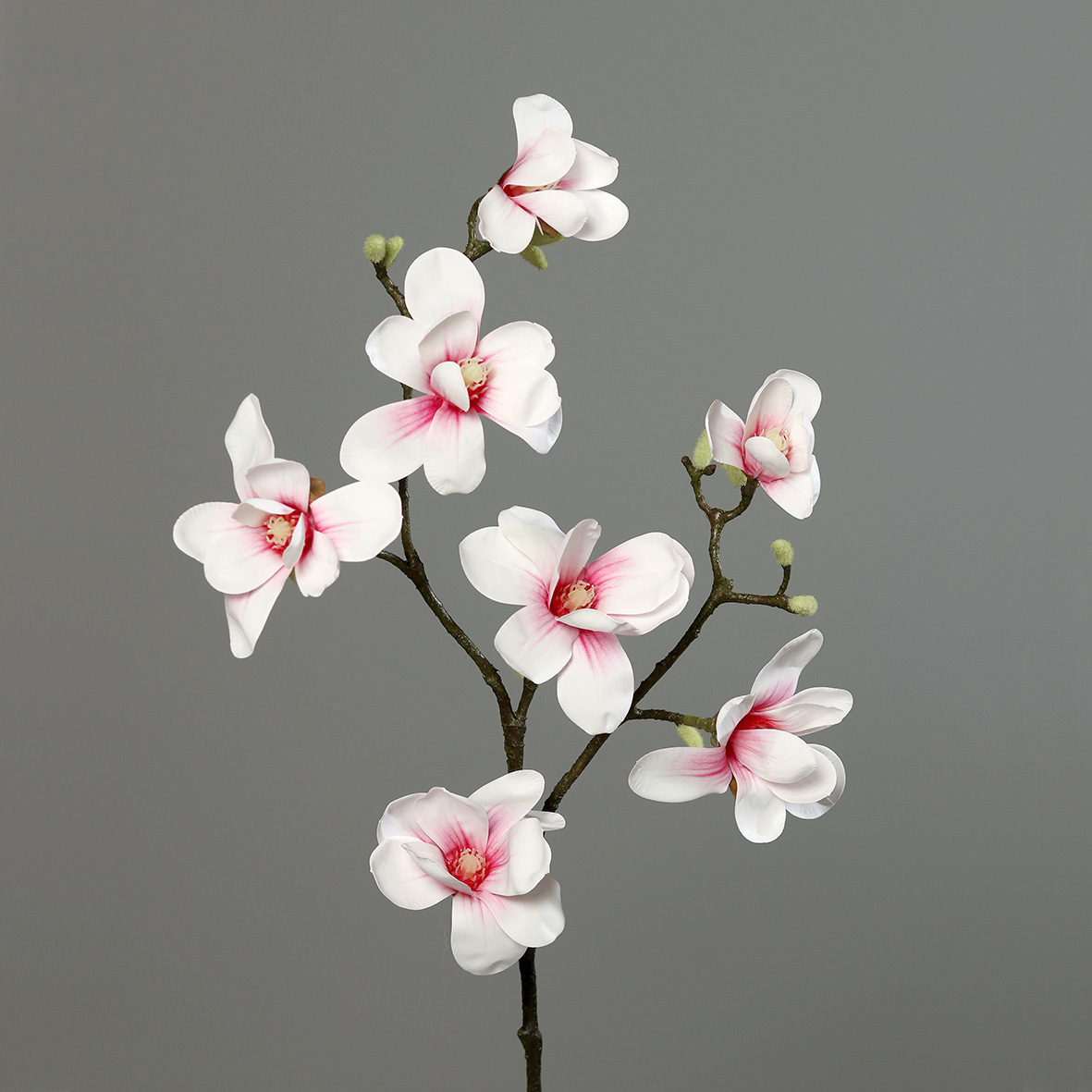 Magnolienzweig Real Touch 100x30cm weiß-rosa DP Kunstblumen künstliche Blumen Magnolie Magnolia