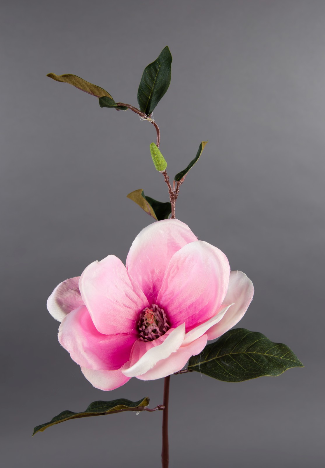 Magnolienzweig 42cm rosa DP Kunstblumen künstliche Magnolie Blumen Seidenblumen