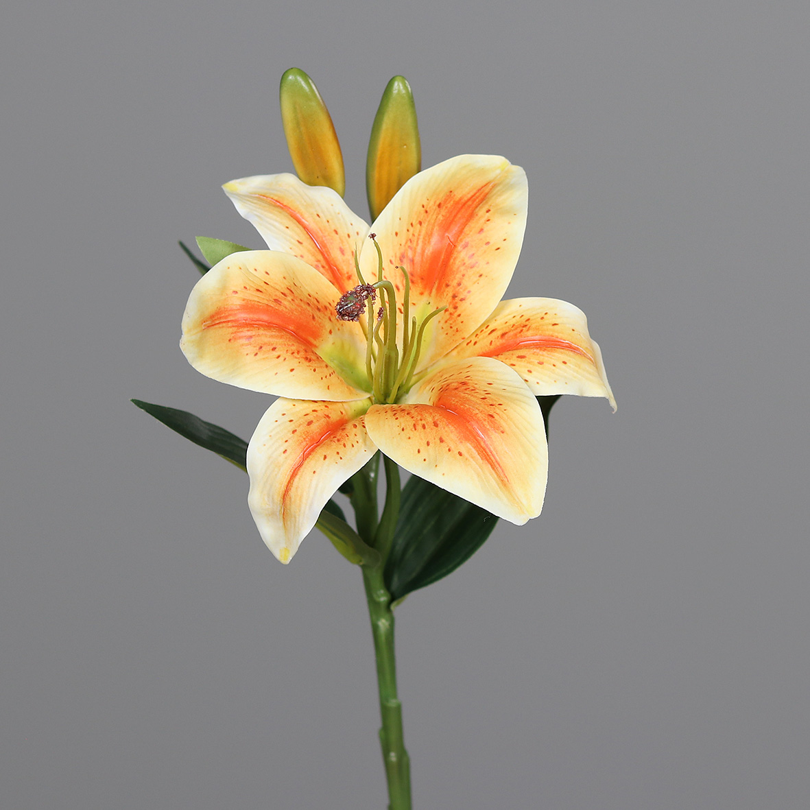 Lilie / Tigerlilie Real Touch 36cm orange DP Kunstblumen künstliche Blumen künstlicher Lilienzweig