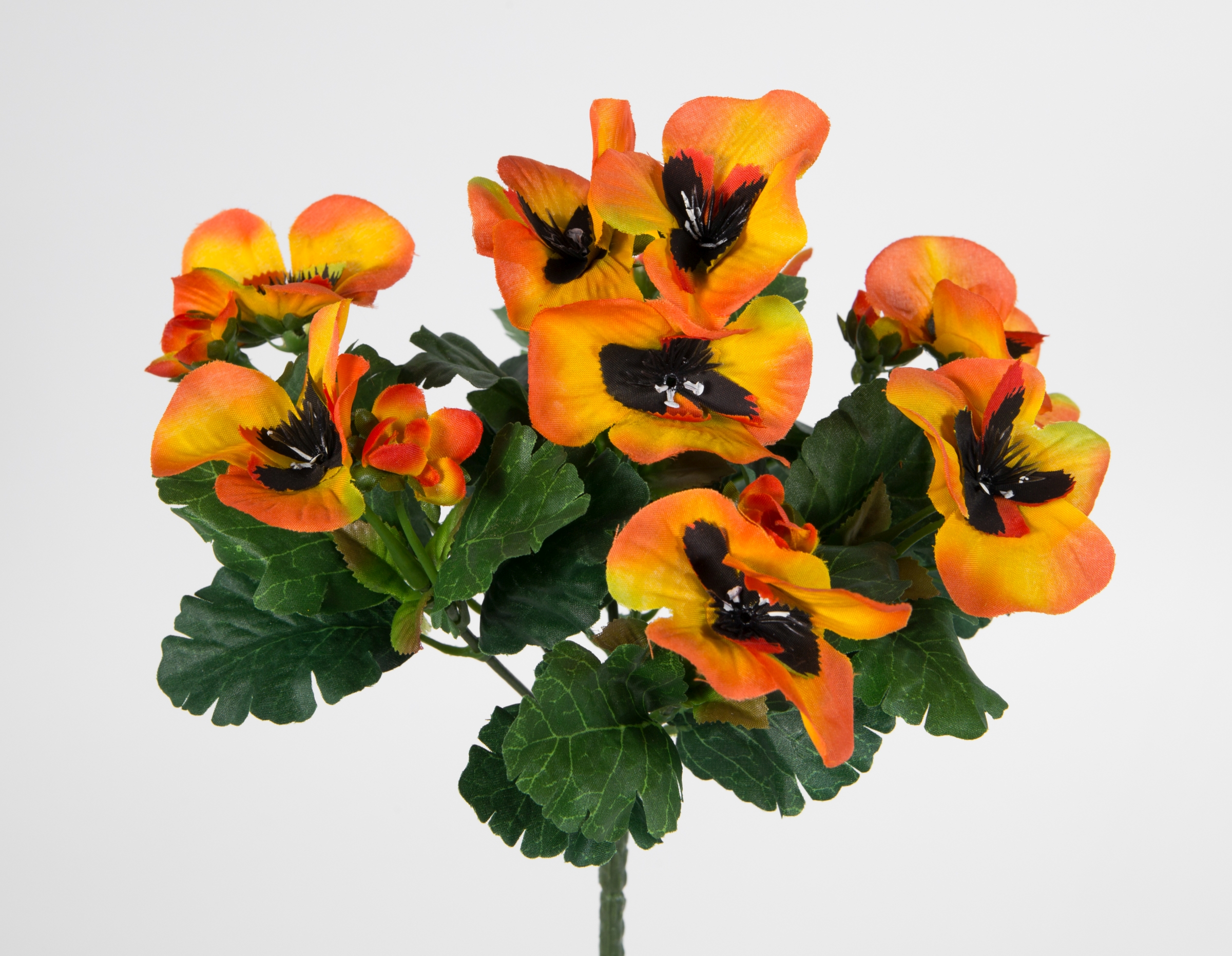 Stiefmütterchen 26cm orange PM Kunstpflanzen künstliche Pflanze Blumen Kunstblumen Veilchen