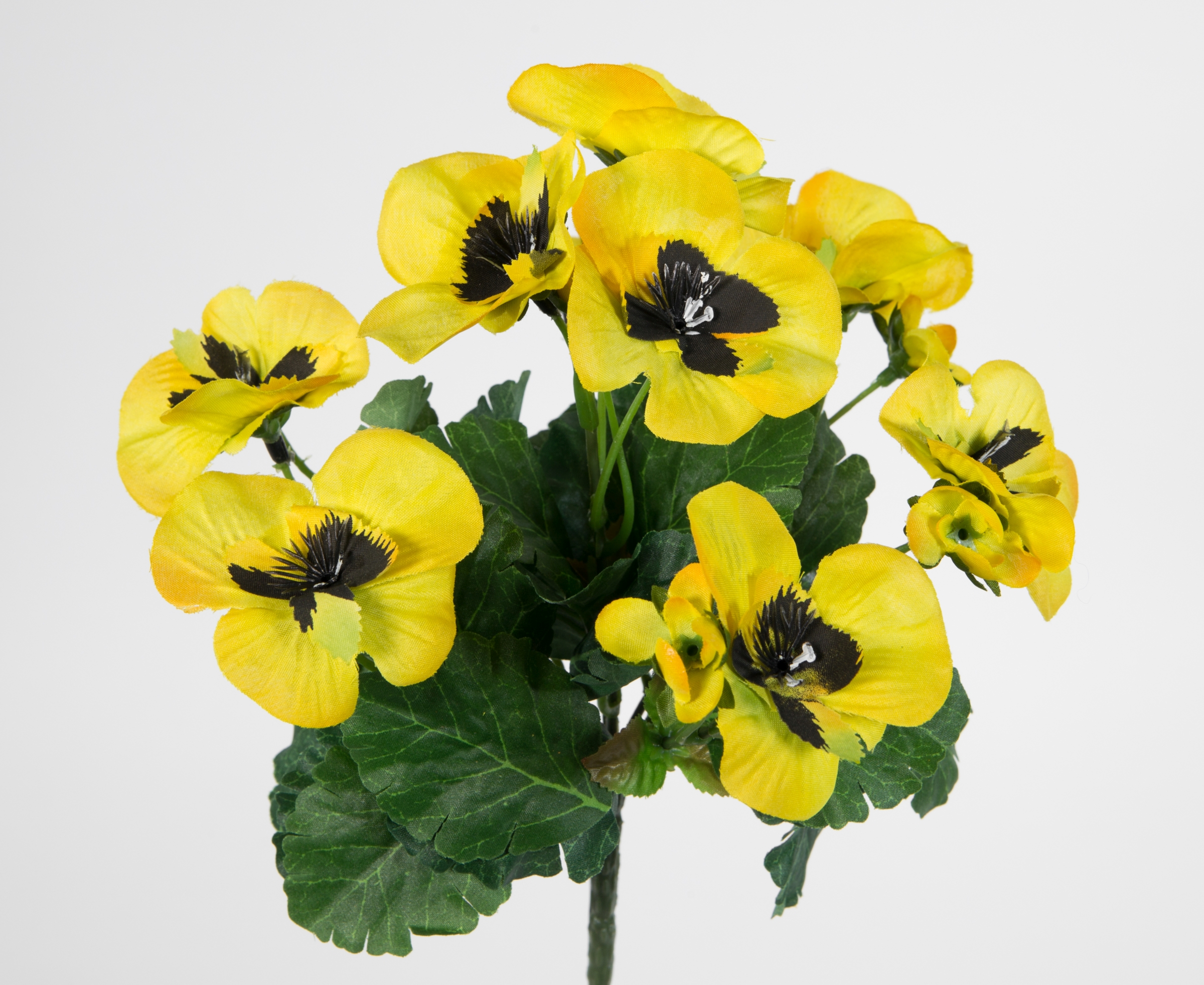 Stiefmütterchen 26cm gelb PM Kunstpflanzen künstliche Pflanze Blumen Kunstblumen Veilchen