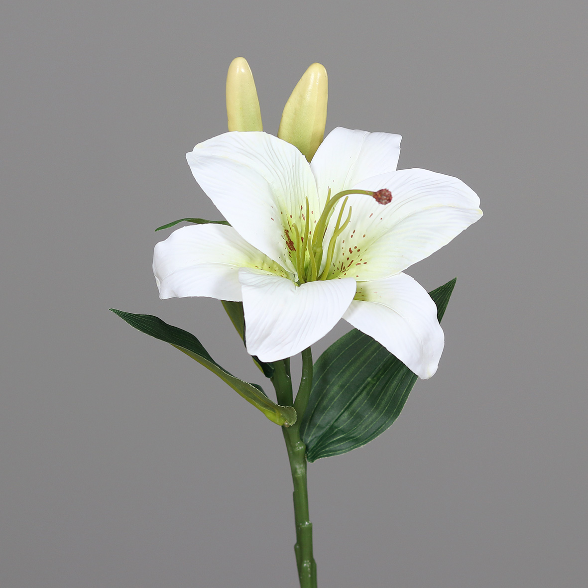 Lilie / Tigerlilie Real Touch 36cm weiß DP Kunstblumen künstliche Blumen künstlicher Lilienzweig
