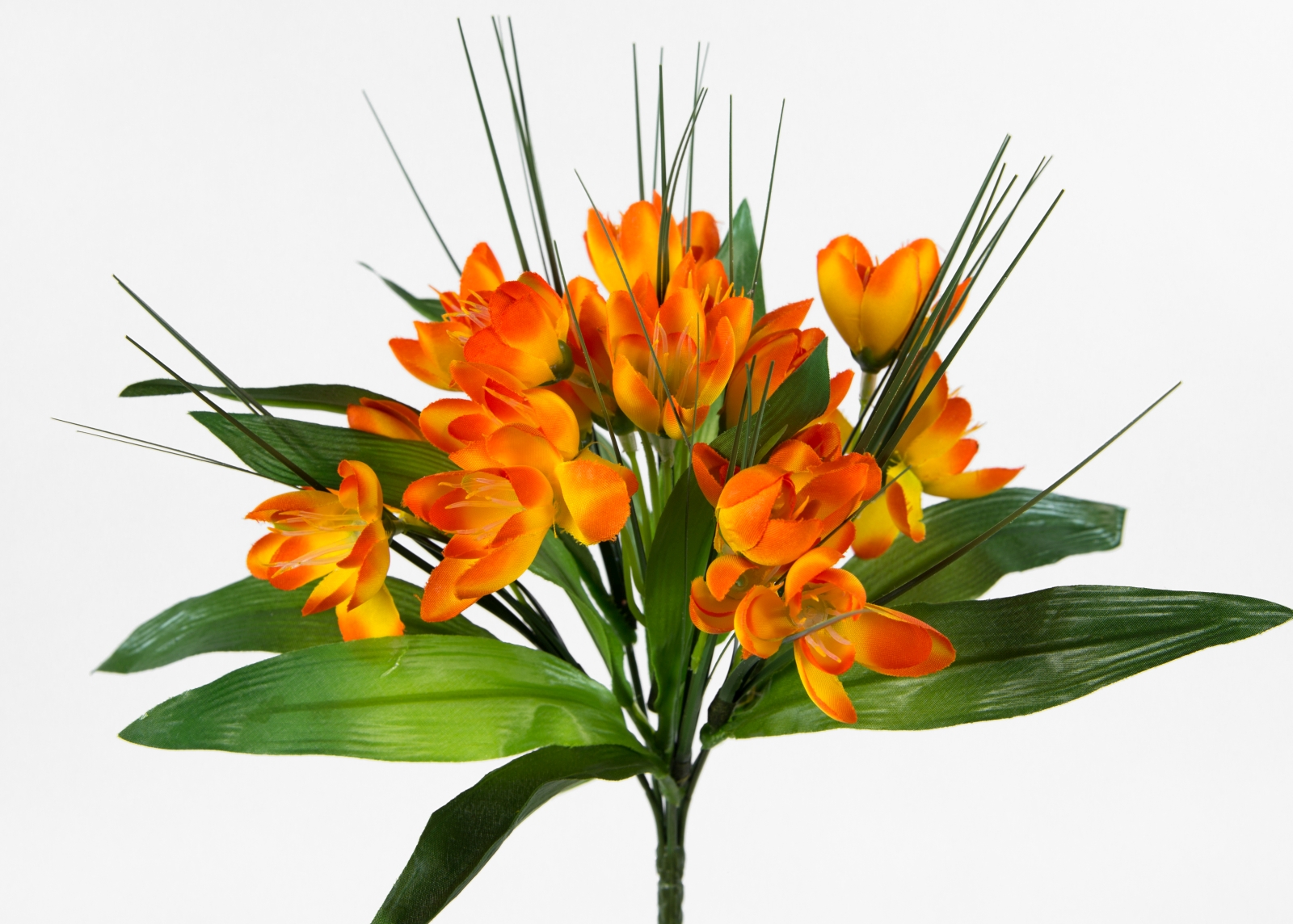 Krokusbusch 28cm orange PM Kunstpflanzen Kunstblumen künstlicher Crocus Krokus Blumen