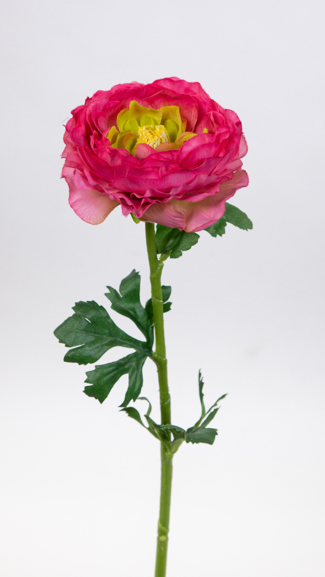 Ranunkel 46cm rosa-pink OG Kunstblumen künstliche Ranunkelzweig Hahnenfuß Blumen Seidenblumen