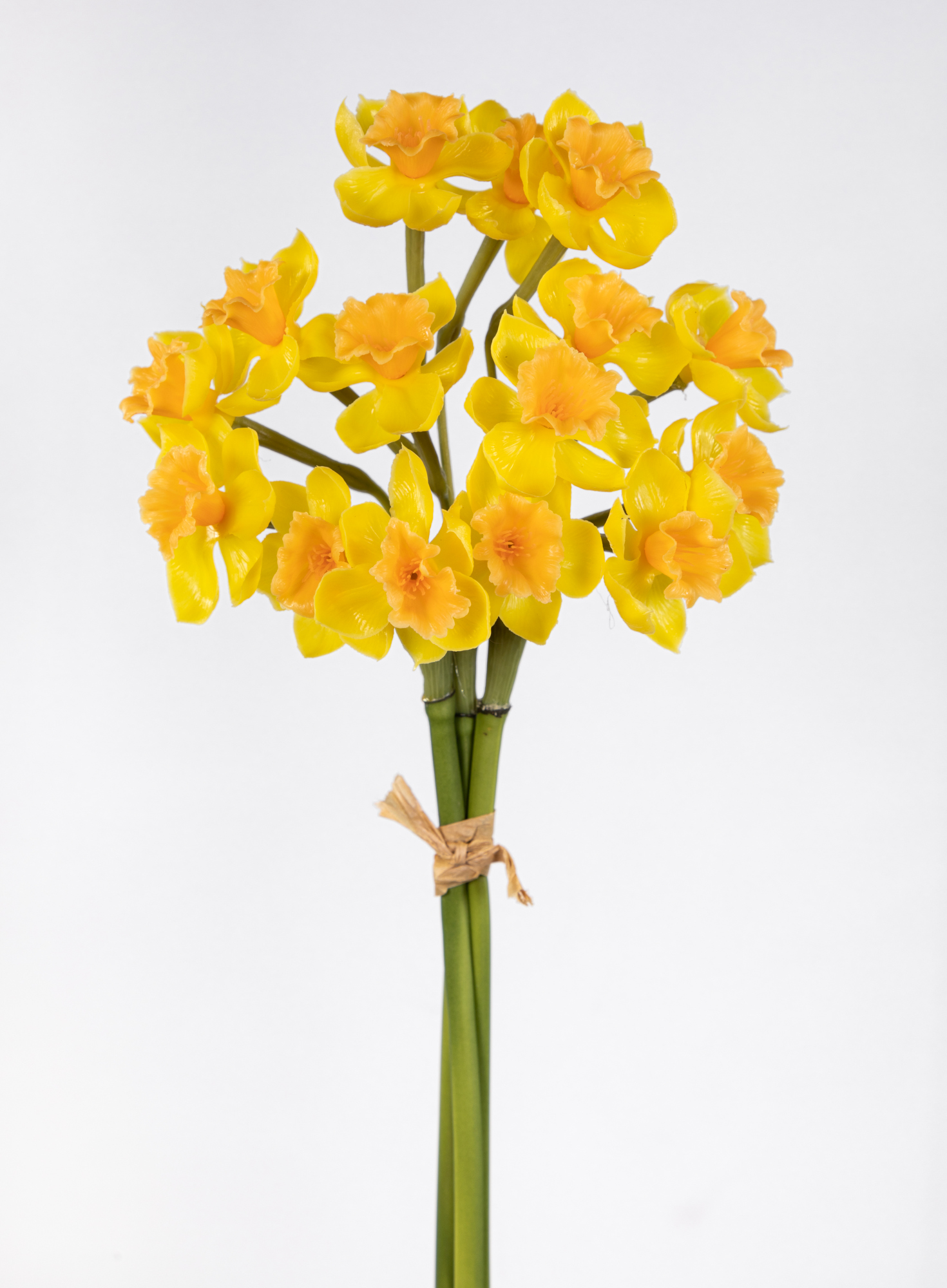 Narzissenbund Real Touch 50cm gelb ZJ Kunstblumen künstliche Blumen Narzissen Osterglocken Daffodils