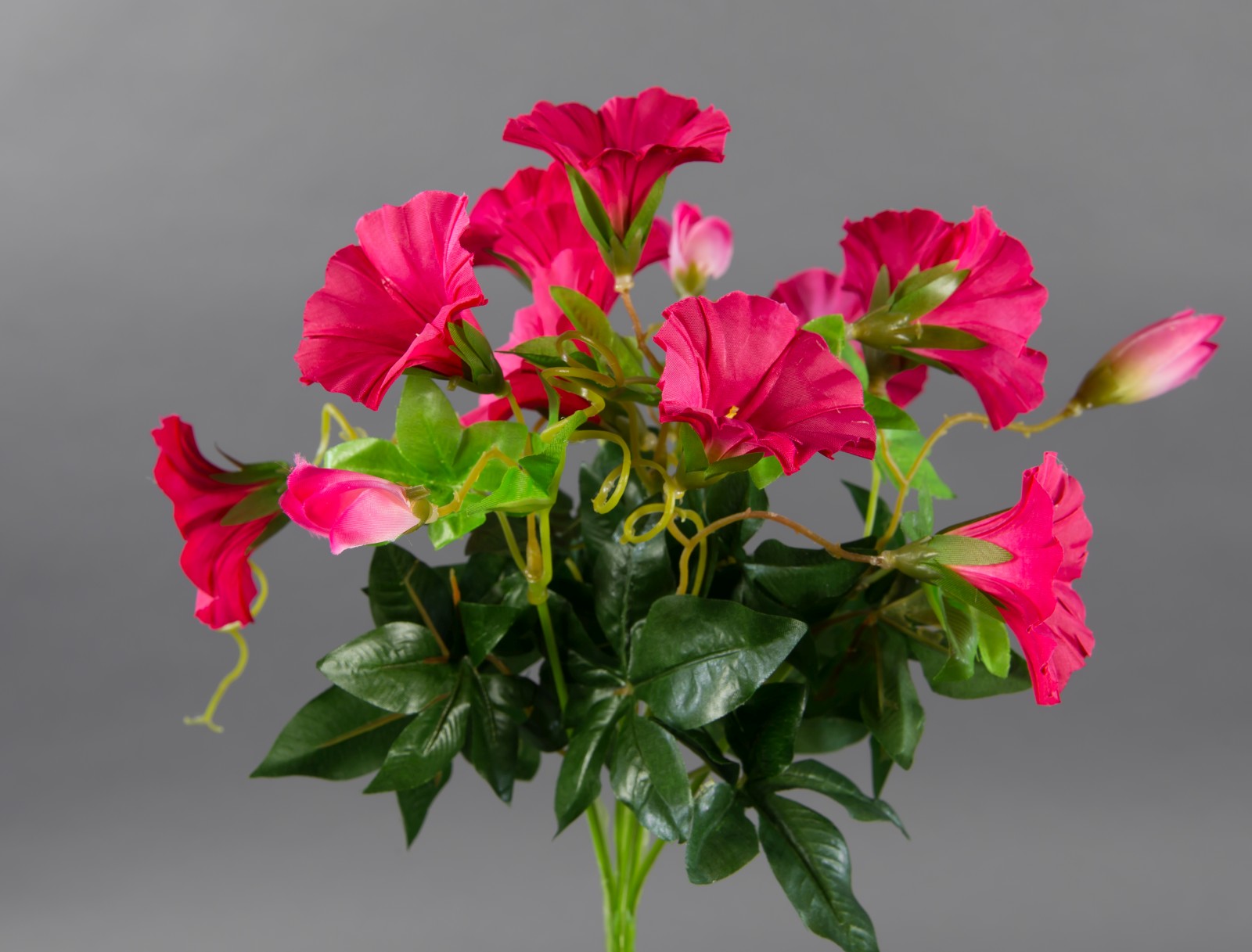 Petunienbusch 28cm pink -ohne Topf- ZF künstliche Pflanze künstliche Petunie Kunstblume Kunstpflanze