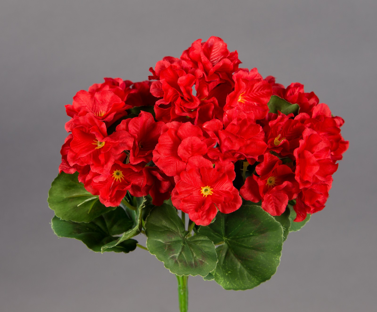 Geranie 26cm rot -ohne Topf- ZF Kunstpflanzen Kunstblumen künstliche Blumen Pflanzen Pelargonium