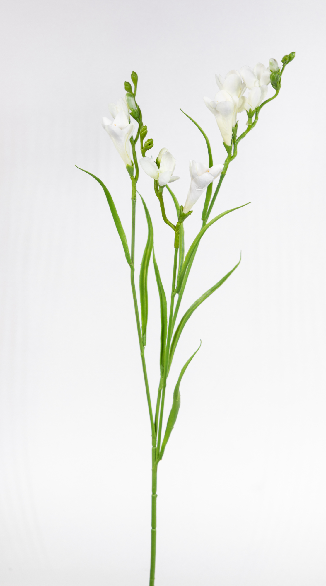 Freesie 65cm weiß FT Kunstblumen künstliche Blumen Freesia Schwertlilie