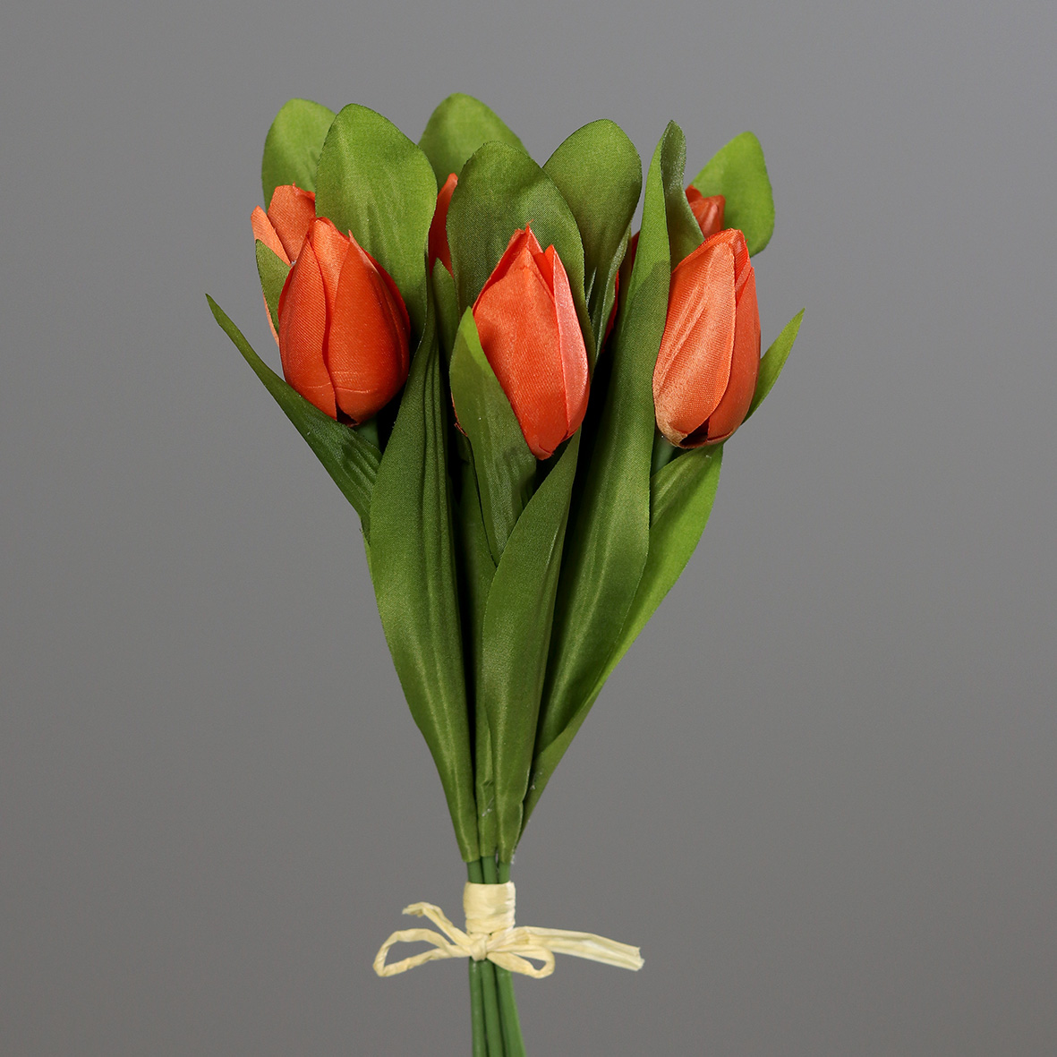Tulpenbund 30cm orange DP Kunstblumen künstliche Blumen Tulpen Tulpenbündel