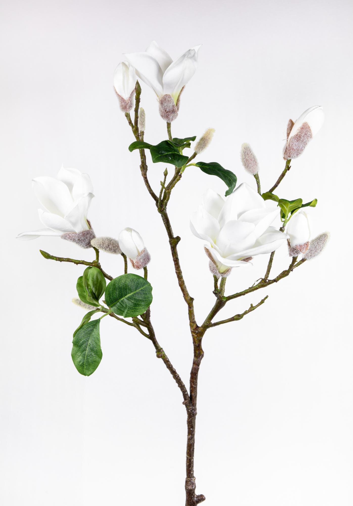 Magnolienzweig / Magnolienast 98cm weiß GA Kunstblumen künstliche Blumen Magnolie Magnolia